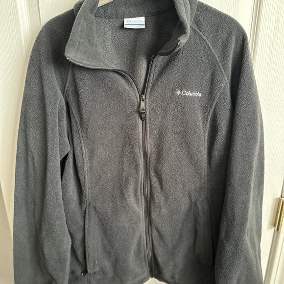 Columbia Charcoal Black Fleece Jacket - Picture 1 of 3